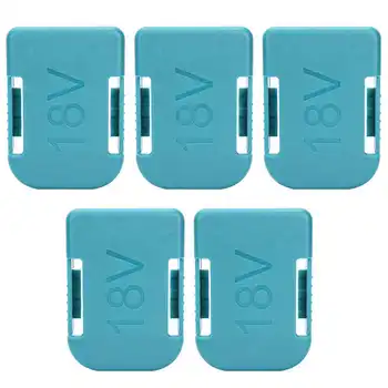

connector 5PCS 18V Dual Using Dustproof Cover Lithium Battery Holder Slot for Makita/Bosch Green rca plug Battery Holder