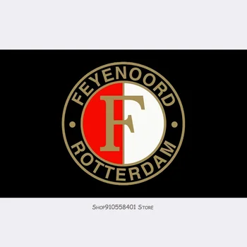 

Feyenoord Rotterdam Netherlands Eredivisie Soccer Football Black Flag New S Washable Reusable