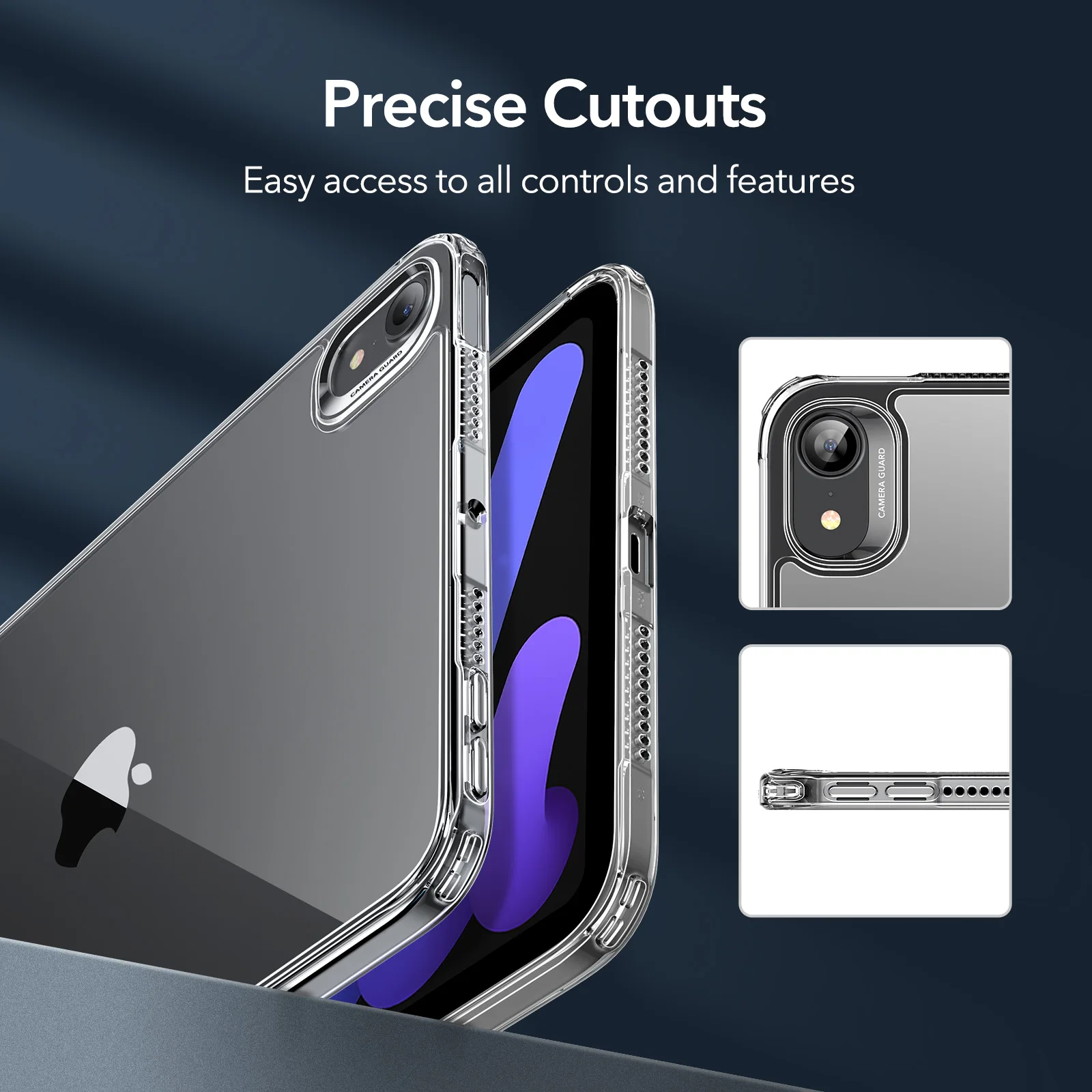 ESR for iPad mini 6 Case Clear Hard Back Bumper Crystal Transparent Back Cover for iPad mini 6th Gen 2021 Protective Case Shell