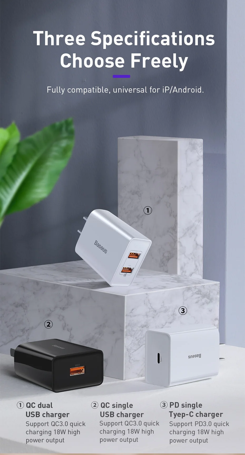Baseus USB зарядное устройство quick charge 3,0 для iPhone X 8 7 iPad быстрое настенное зарядное устройство для samsung S9 Xiaomi 8 huawei зарядное устройство для мобильных телефонов