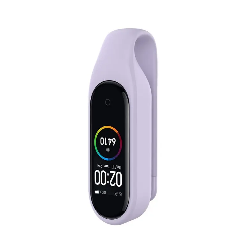 Сменный мягкий силиконовый стальной зажим для листов, пряжка для Xiaomi mi Band 4 3, смарт-браслет для Xiao mi, аксессуары для браслетов