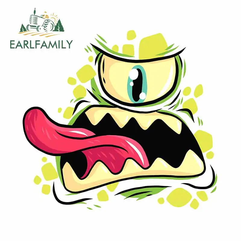 EARLFAMILY 13 см x 12 4 Для Монстр смешное лицо автомобильные наклейки индивидуальные на