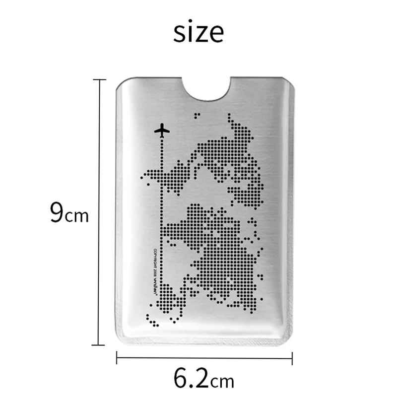 Anti Rfid Blocking Reader Lock Bank Card Holder Wallet Id Bank Card Case Protection Metal Credit NFC Holder for Men Women