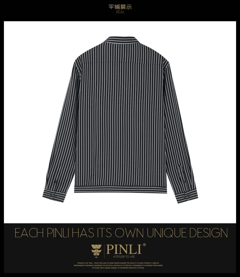 Blusas, повседневные рубашки, продукт, сделано, осень, новинка, мужская, для развития нравственности, рабочие, в полоску, для отдыха, с длинным рукавом, рубашка B193613341