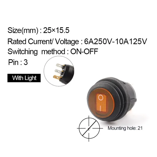 3Pin Yellow Light
