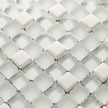 Улиточный крем смесь стеклянной мозаики мозаика из мраморного камня ванная душевая украшения