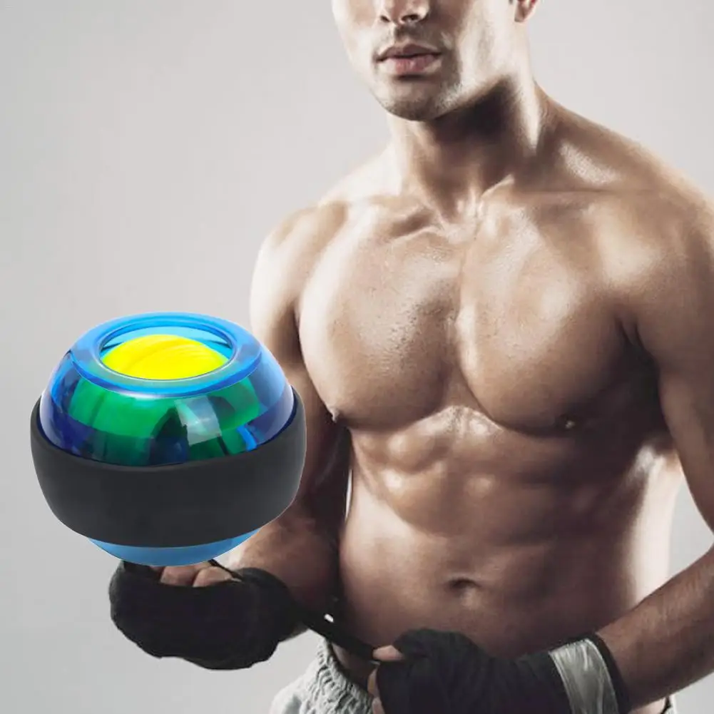 Тренажер Релакс шар на гироскопе высокое качество запястье мышцы сила мяч гироскоп тренажер для рук усилитель светодиодный фитнес-мяч