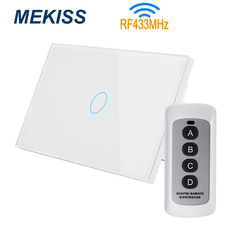 

MEKISS US touch switch,light switch,WIFI network + mobile APP+ telecontrol wireless smart control ,1gang2gang3gang AC110-220V