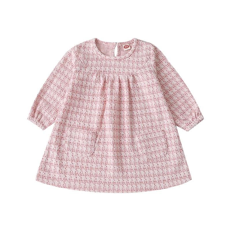 

2021 Baby Girl Little Fragrance Dress Princess Dress Long Sleeves Sweet