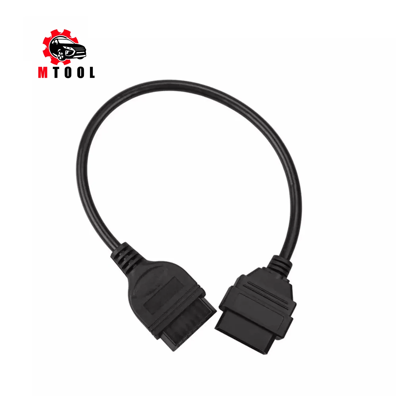 

10pcs/lot for Nissan 14 Pin to OBD 2 16 Pin OBD2 OBDII Extension Diagnostic Tool Adapter Connector Cable