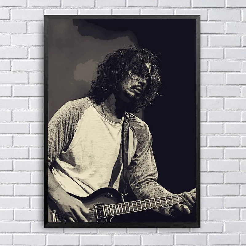 Chris Cornell Печать на холсте настенное искусство домашний Декор без рамки - Цвет: 4