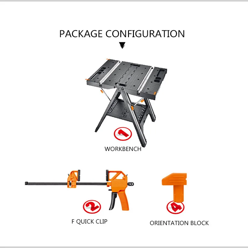 WX051 Multifunctional Portable Woodworking Saw Table Fast Fixing Saw Frame Folding Table Handheld Cutting Machine Worktable