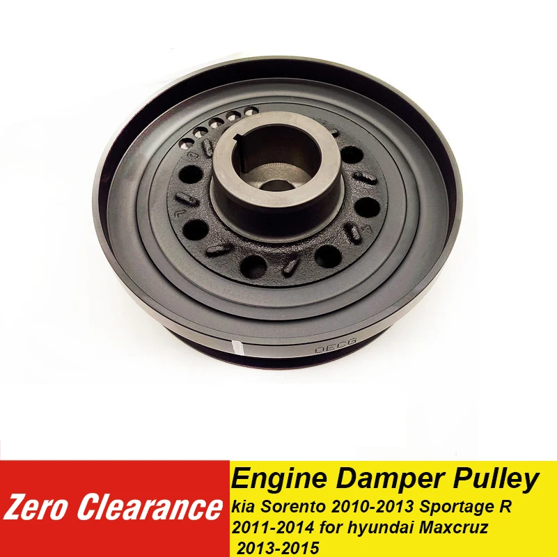 f010 Genuine Engine Damper Pulley For Kia Sorento 10 13 Sportage R 11 14 For Hyundai Maxcruz 13 15 f602 Belts Pulleys Brackets Aliexpress