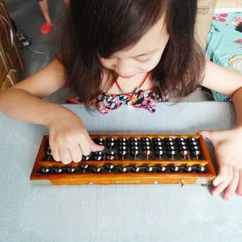 

Wooden Frame Ancient Calculator Abacus Soroban Plastics Bead Toy Develop Kid's Mathematics Abacus Intelligence