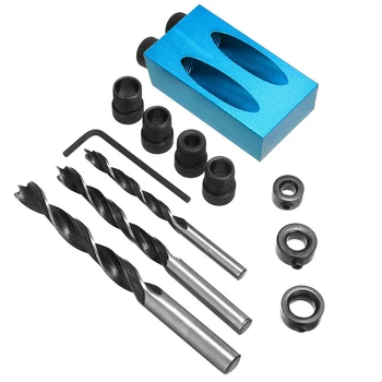 

Screw Pocket Hole Jig Dowel Locator Positioning Joiners Solid aluminium