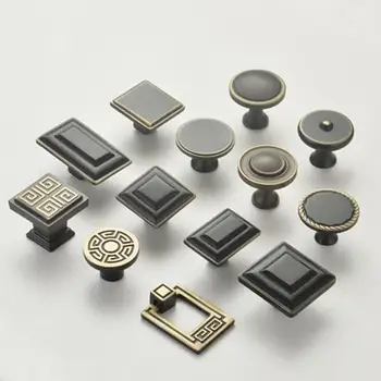 

American single hole handle square door handle drawer handle wardrobe cupboard bookcase shoe furniture hardware handle