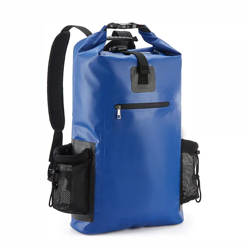 Outdoor Camp Backpack Waterproof River Bag Bucket Fishing Drybag Swim Travel Bag Trekking Hiking Backpack PVC Kayak Boat Bag Men