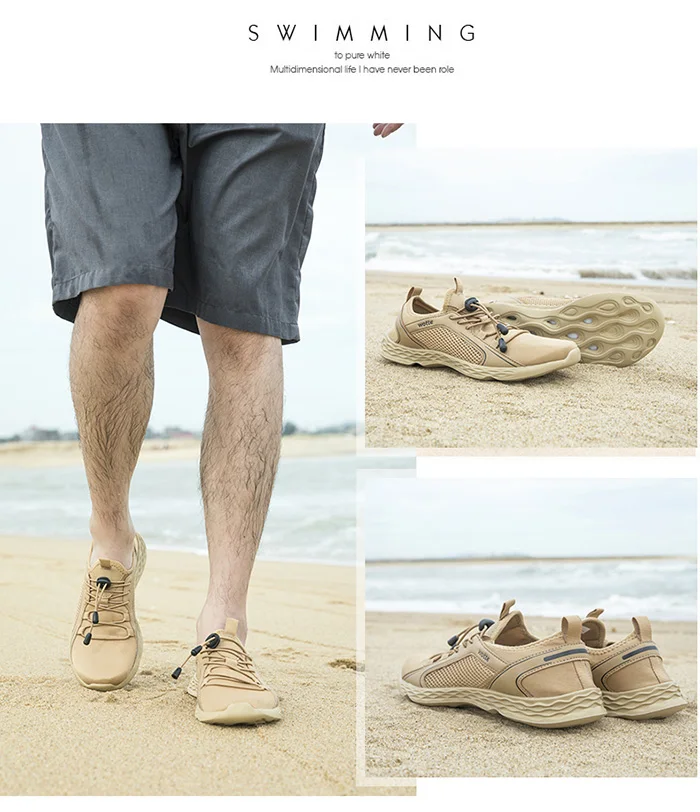 Homens verão sapatos de água tênis de