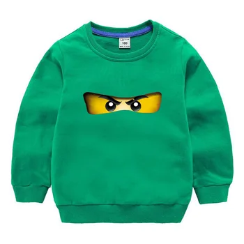 

2019 Spring autumn Long sleeves Ninjago Hoodie for kids Clothes Legoe cartoon outwears Sweatshirt for boys and girls tops 1-10 Years