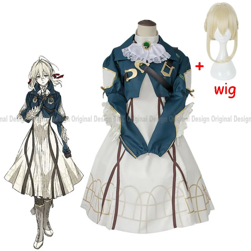 Женский костюм для косплея Violet evergarden в стиле аниме костюмы из японского