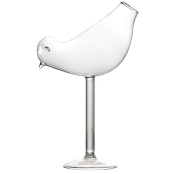 

150Ml Creative Bird Shape Cocktail Goblet Glass Personality Molecular Smoked Modelling Glass Fantasy Wine Goblet