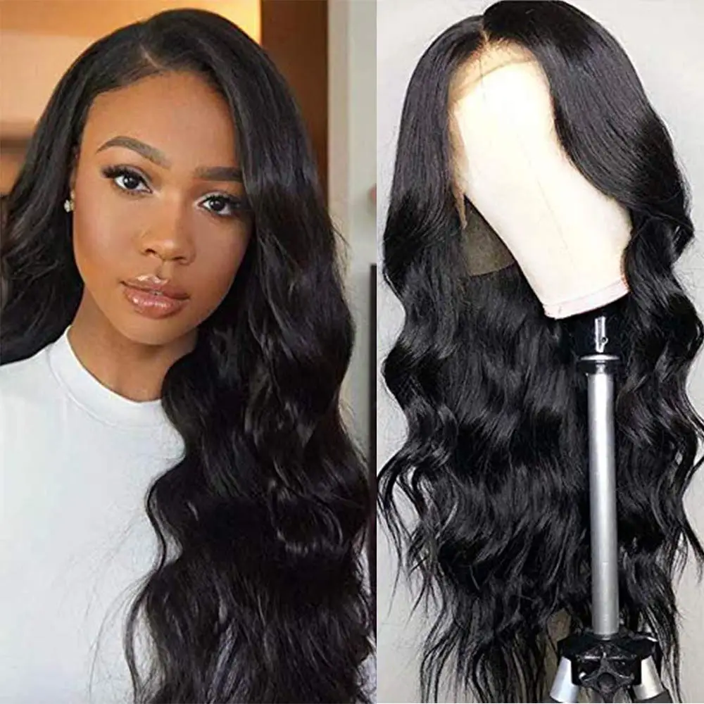 Photo Product Body Wave Wig Human Hair Lace Frontal Wigs Pre Plucked 14-30 Inches Lace Front Wigs Body Wave Human Hair Wigs For Women