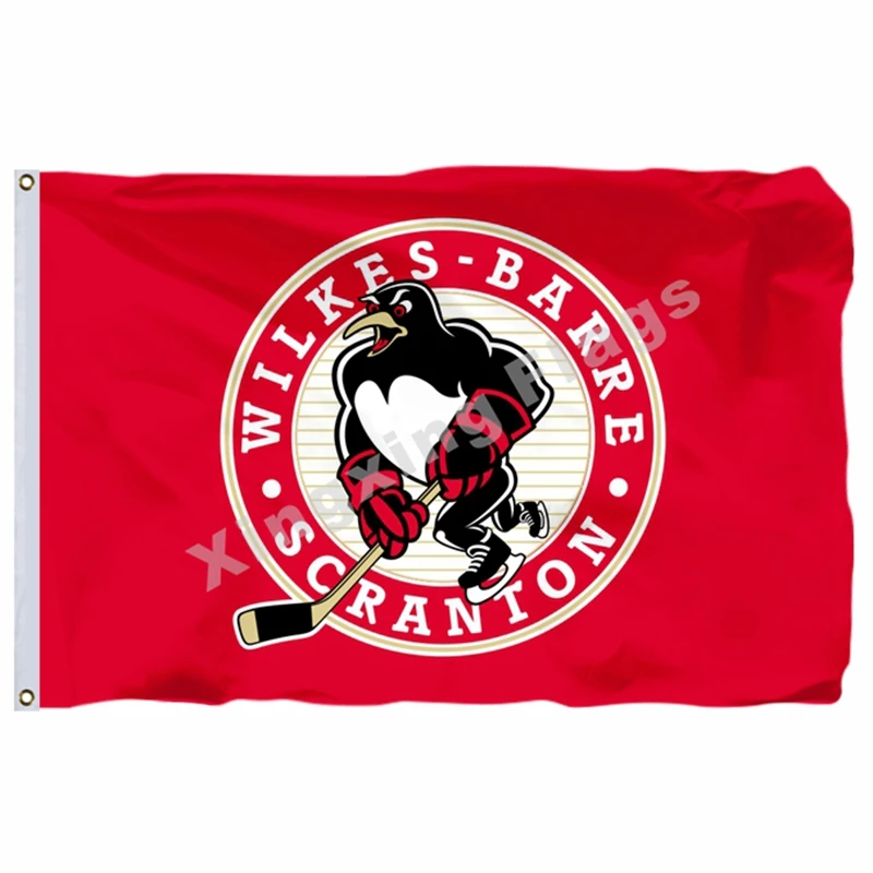 Penguins Utica Comets флаг баннер ahl с модифицированным флагом США 3ft X 5ft полиэстер летающий размер 90X150 см - Цвет: Penguins
