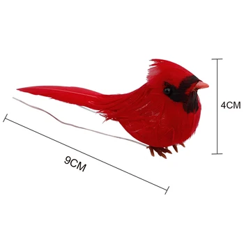 

Christmas Artificial bird Ornaments Tree Decors Simulation Display Decoration