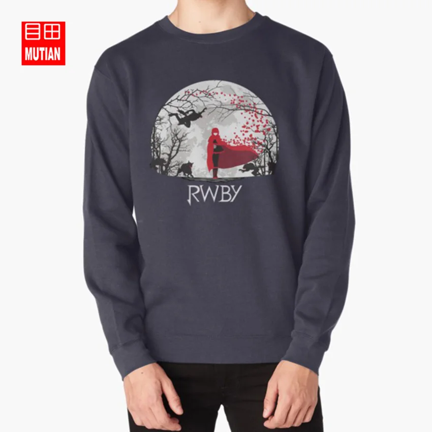 navy-sweatshirt RWBY Moon толстовки rwby Петух Зубы Рубиновая Роза Гримм - Цвет: navy-sweatshirt