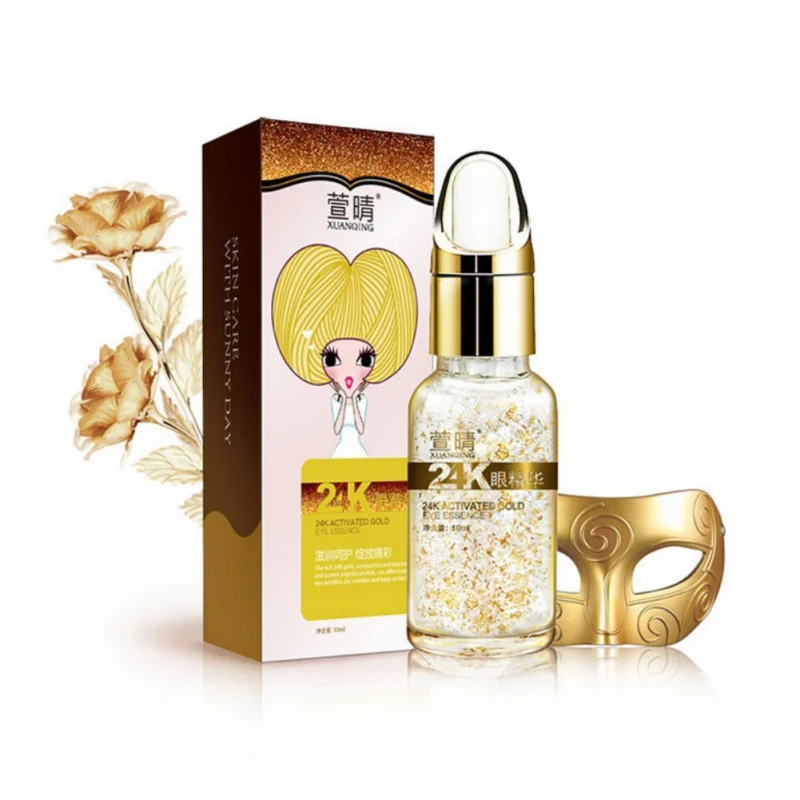 10ml Face Cream 24k Pure Gold Foil Essence Hyaluronic Acid Liquid Whitening Moisturizing Anti-Aging Anti-redness Serum 4137 |