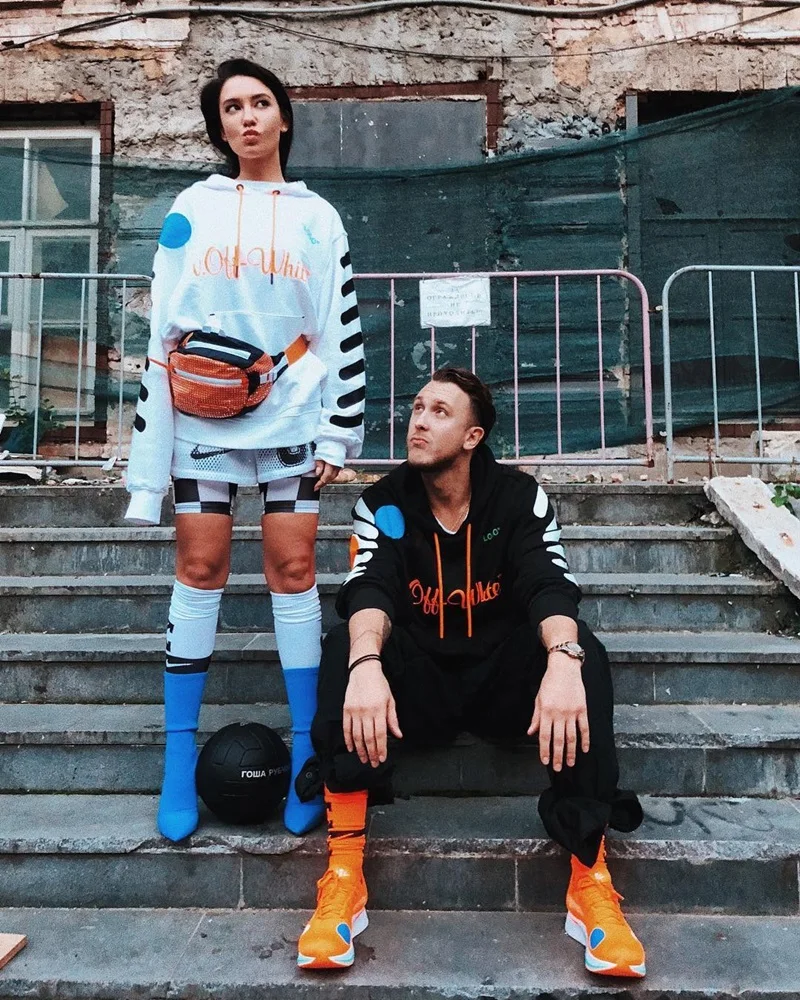 19SS OFF-WHITE C/O 33 Мужская и женская уличная толстовка с капюшоном в стиле хип-хопа с капюшоном для пары