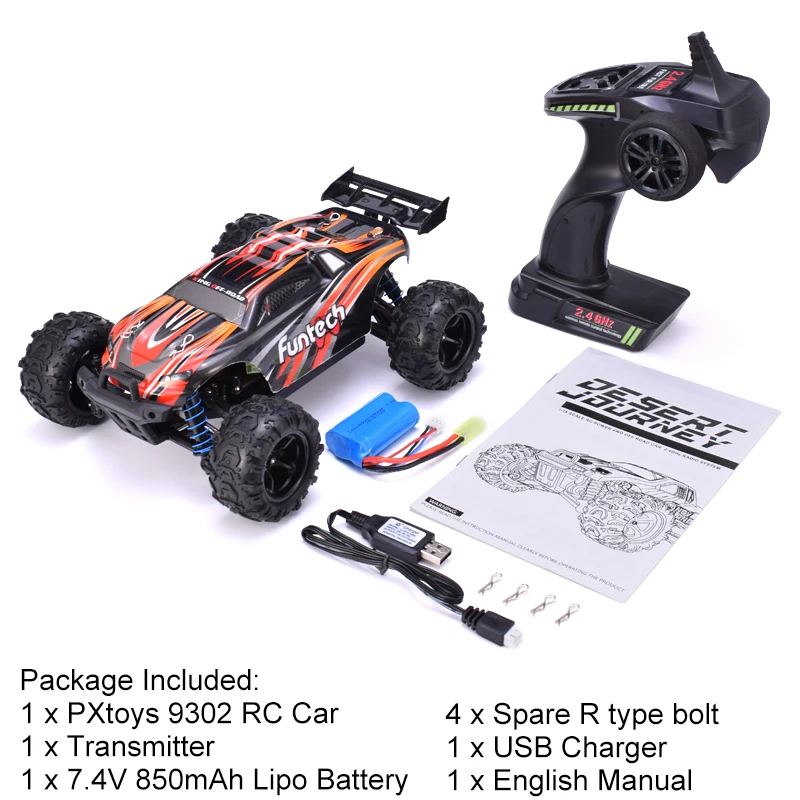 PXtoys 9302 1:18 4WD RC автомобиль внедорожный высокоскоростной гоночный 40 км/ч автомобиль RTR монстр грузовик дистанционное управление игрушки для детей подарок