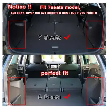 

New Cargo Liner Boot Tray Rear Trunk Cover Matt Mat Floor Carpet Kick Pad For SKODA Kodiaq 5/7 Seat Seater 2017 2018 2019