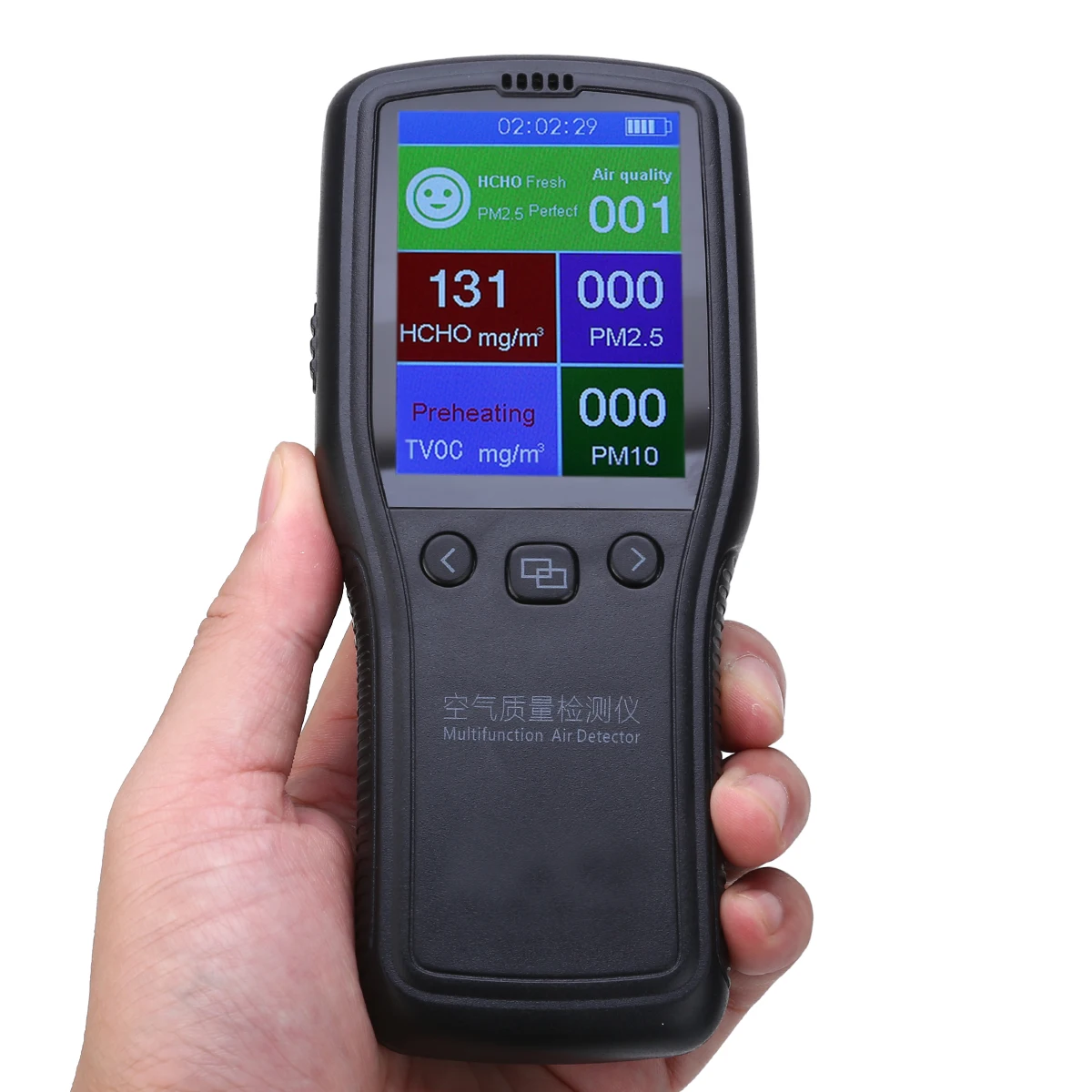 Цифровой PM2.5 детектор качества воздуха с ЖК-дисплеем PM10 TVOC HCHO формальдегид качество воздуха измерительные инструменты 152*68*42 мм