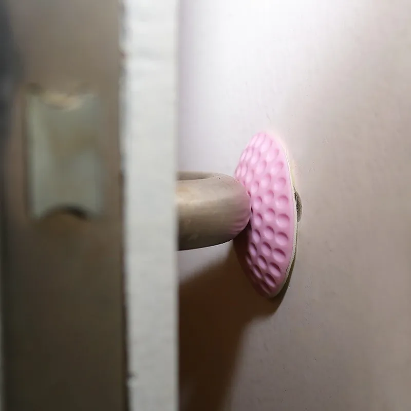 1 шт случайный цвет самоклеющиеся резиновые двери буфера стены протекторы дверные ручки бамперы для двери стоппер дверной стоп