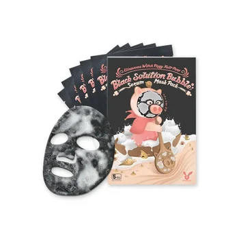 

Elizavecca Witch Piggy Hell-Pore Black Solution Bubble Serum Mask Pack 5ea Deep Cleansing Skin Care Acne Treatment Pore Cleanser
