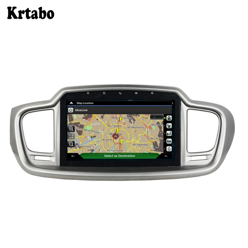 For KIA Sorento 2015-2016 Android 9.0 HD smart car navigation reversing image control large screen one machine recorder