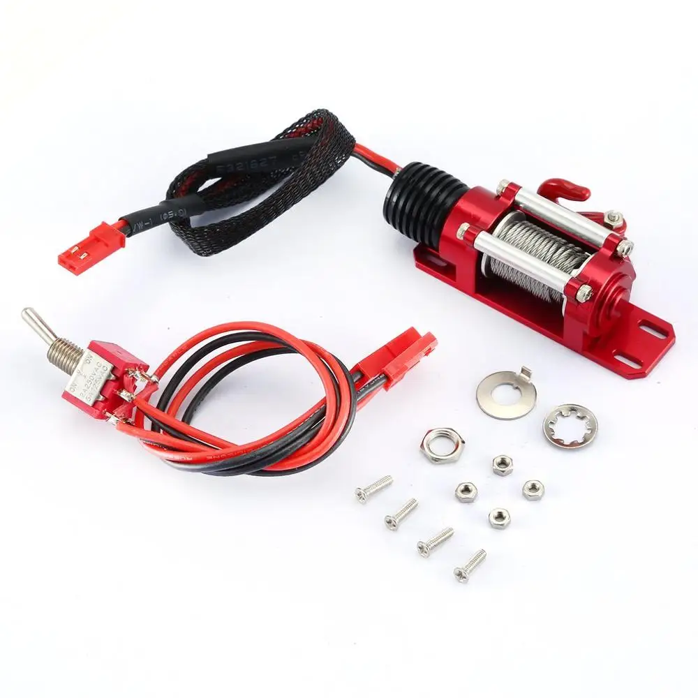 

Metal Automatic Motor Simulated Winch/Receiver For 1/10 RC Car Traxxas HSP Redcat RC4WD Tamiya Axial SCX10 D90 Hpi Car