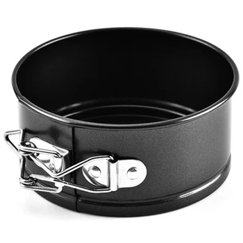 

4-Inch Mini Spring Forming Pan for Mini Cheesecake, Pizza and Quiche, Durable Non-Stick Pan Surface, Three-Piece Set