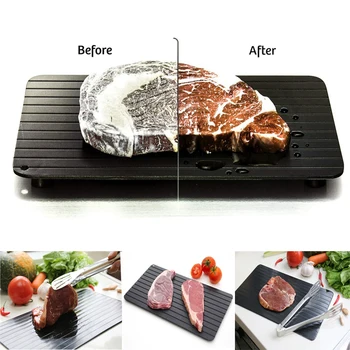 

2/3mm Fast Defrost Tray Fast Thaw Frozen Meat Fish Sea Food Quick Defrosting Plate Board Tray Home practical Kitchen Gadget Tool
