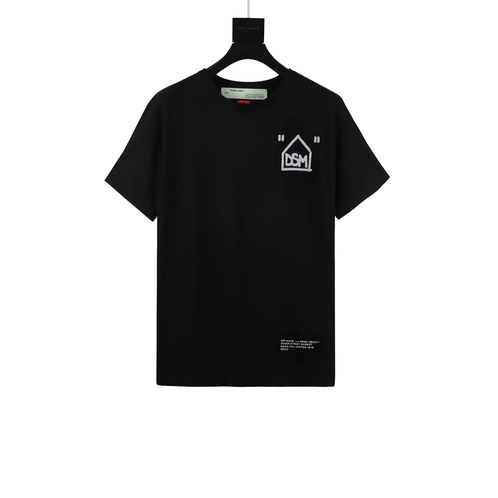 

Correct Version Offowwhite19ss Joint Qualified Gradient Embroidered Men And Women Celebrity Style Pure Cotton Short-sleeved T-sh