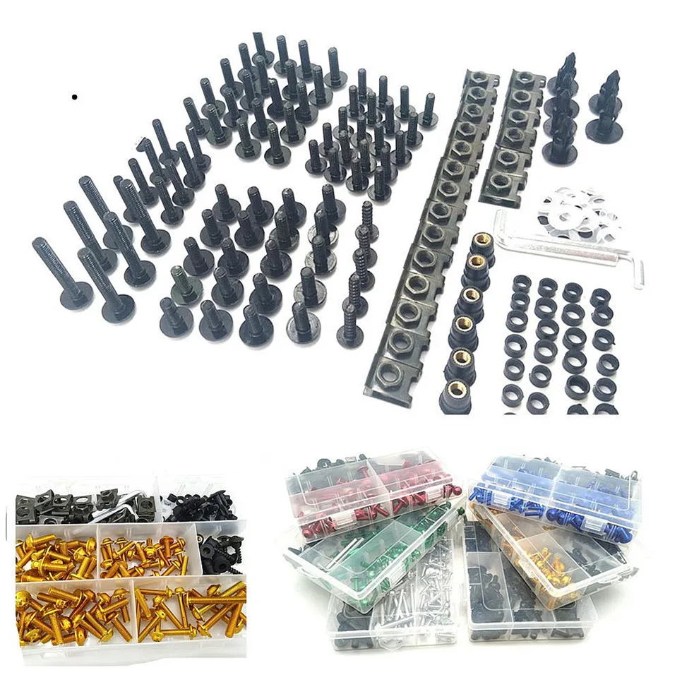 

Motorcycle Fairing Bolts box set Fastener Clip Screw Nuts For YAMAHA RD500 FJ600 FZ600 SRX600 YX600 RADIAN FZ700 GENESIS