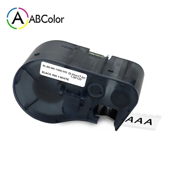 

MC-1000-595 Vinyl Label Tape Black on White Labels 25.4MM Cable Labeling For Brady MC-1000-595 BMP-41 BMP-51 BMP-53 Label Maker
