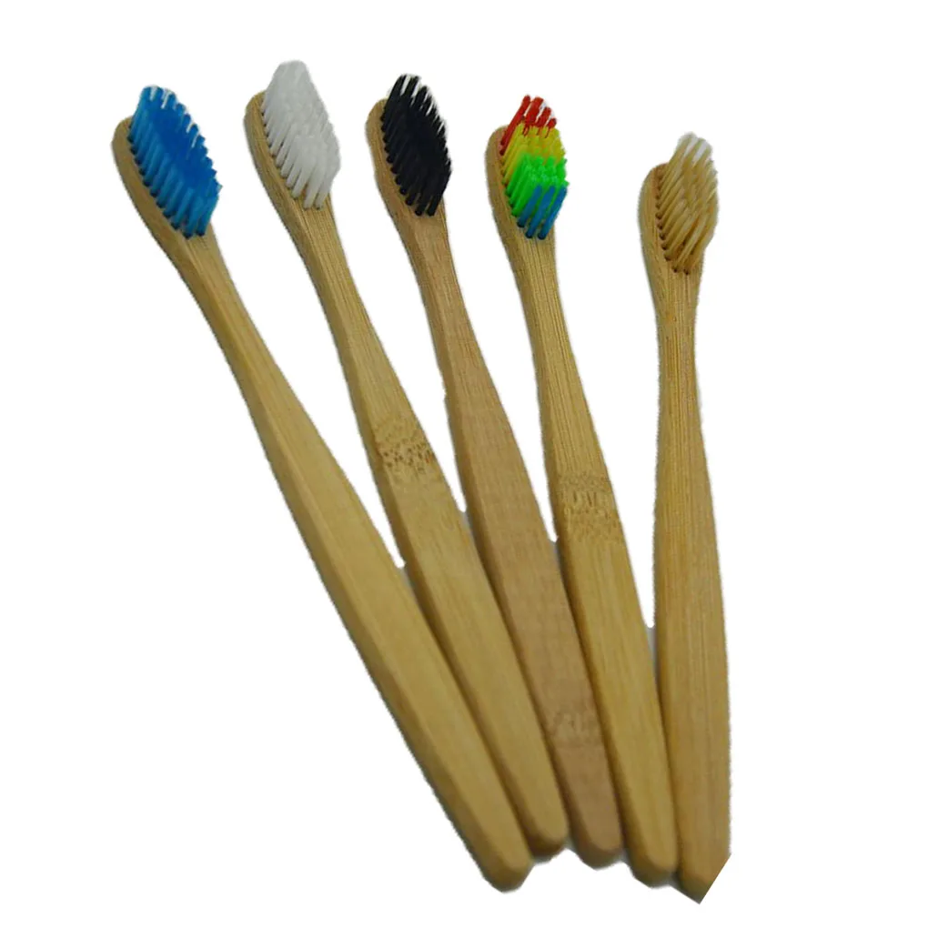 

Disposable Toothbrushes Bamboo Handle Tooth Brush Nylon Soft Bristles Toothbrush for Home Hotel