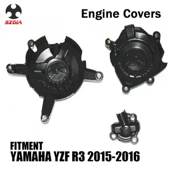 

Motorcycle Engine Cover Protect Protective For YAMAHA YZFR3 YZF R3 2015 2016 15 16