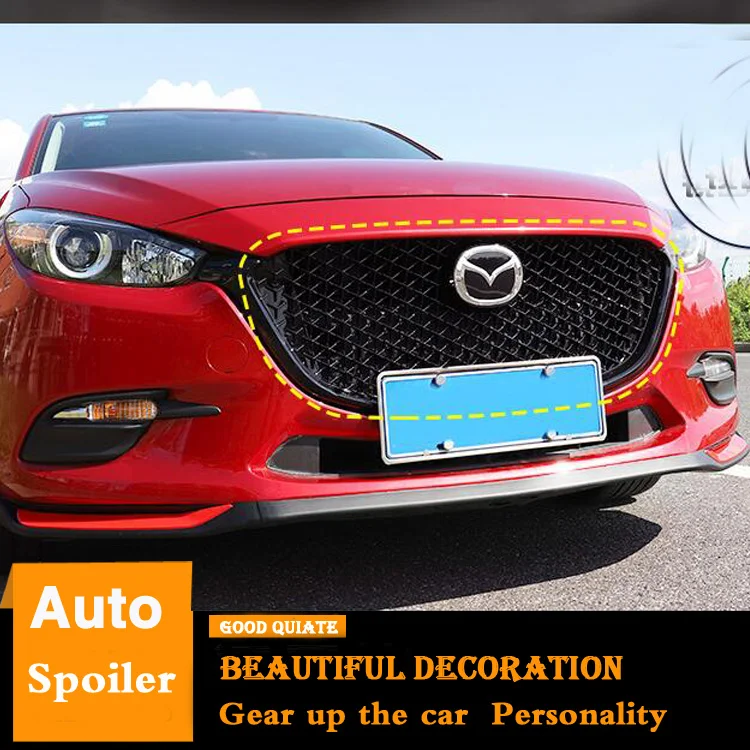 Решетка для Mazda 3 Axela 2017-2018 гоночные решетки в алмазном стиле передняя решетка