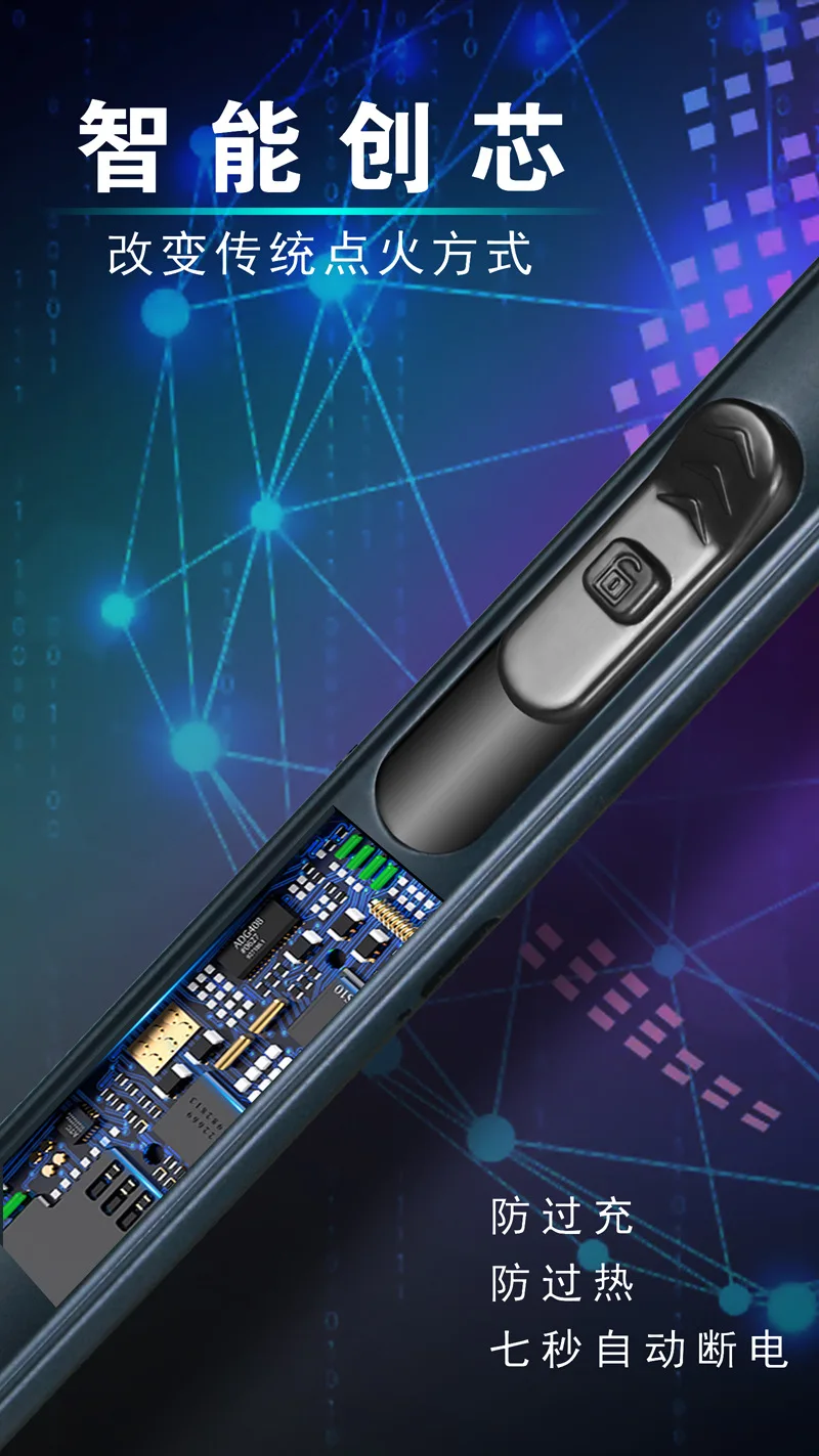Плазменный электронный импульсный Зажигалка трубка дым электронная Usb зарядка дуговая зажигалка барбекю кухня зажигалка свечи фейерверк безопасность Swi