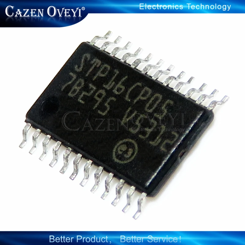 10 шт STP16CP05XTTR TSSOP24 STP16CP05 низкого напряжения 16-бит постоянный ток светодиодный