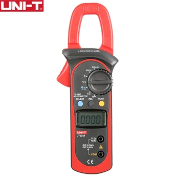 

UNI-T UT204A 600A AC DC Digital Clamp Meters With Temperature Test Auto Range 600V Voltage Continuity Buzzer