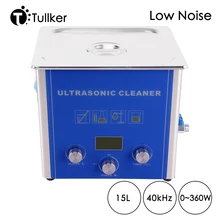 15L Digital Ultrasonic Cleaner Sweeping Frequency Degassing Tank Automatic Metal Part PCB Board Degreasing Ultra Sonic Low Noise